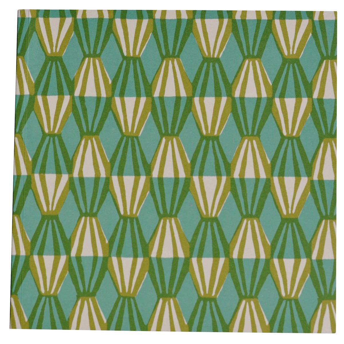 Threadwork Lined Paper Square Notebook - SQN THR green - Uneeka