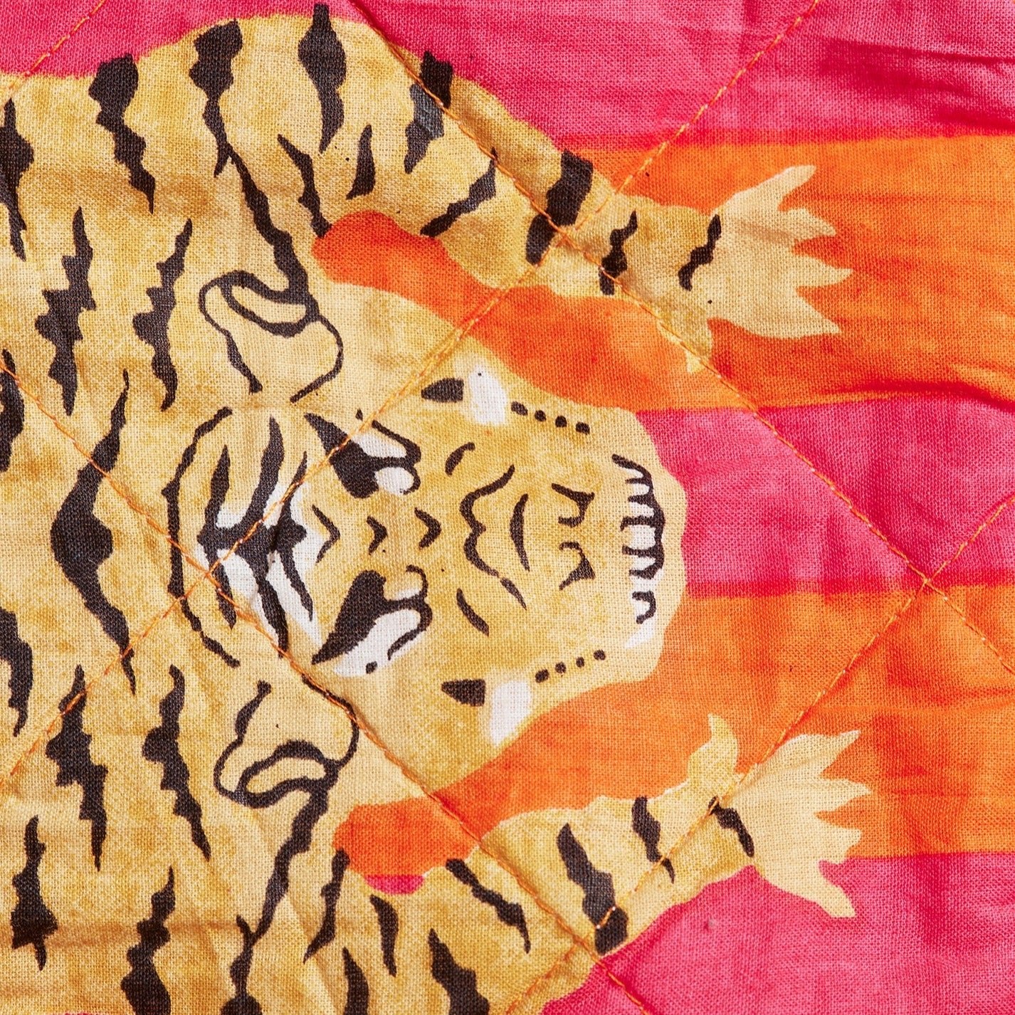 Tiger Print & Stripe Wash Bag - WBAG3 - Uneeka