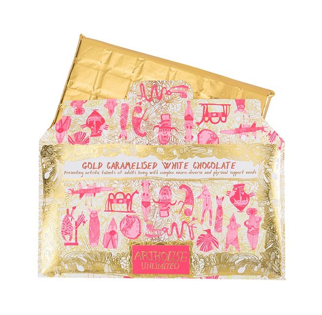 Timeless Treasures Gold Caramelised White Chocolate Bar* - CHOC060 - Uneeka