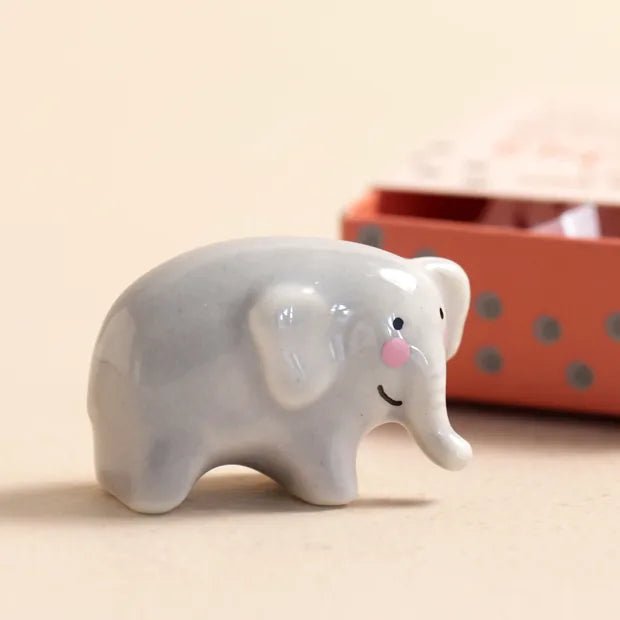 Tiny Matchbox Ceramic Elephant Guide Token - 74750 - Uneeka