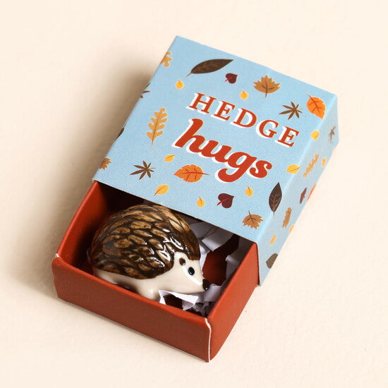 Tiny Matchbox Ceramic Hedgehog Token - 80431 - Uneeka