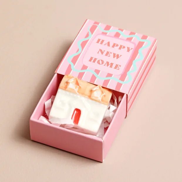 Tiny Matchbox Ceramic New House Token - 67448 - Uneeka
