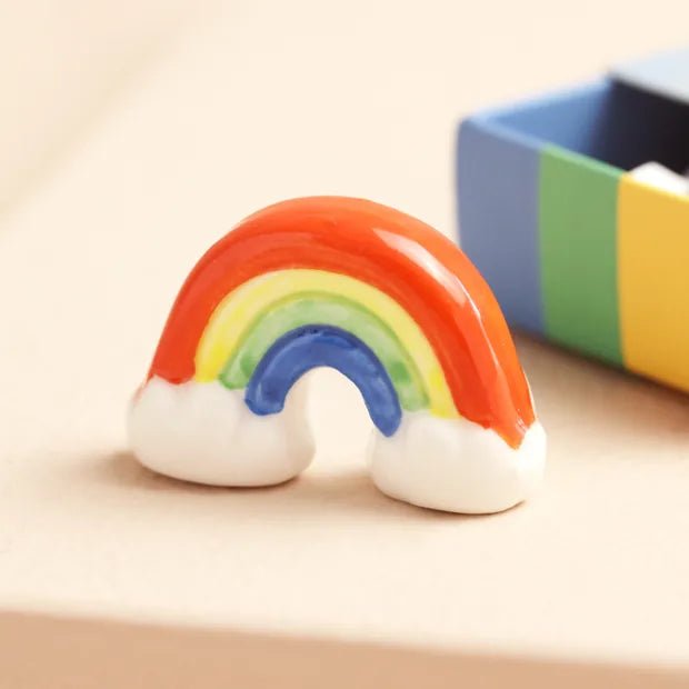 Tiny Matchbox Ceramic Rainbow Token - 72835 - Uneeka
