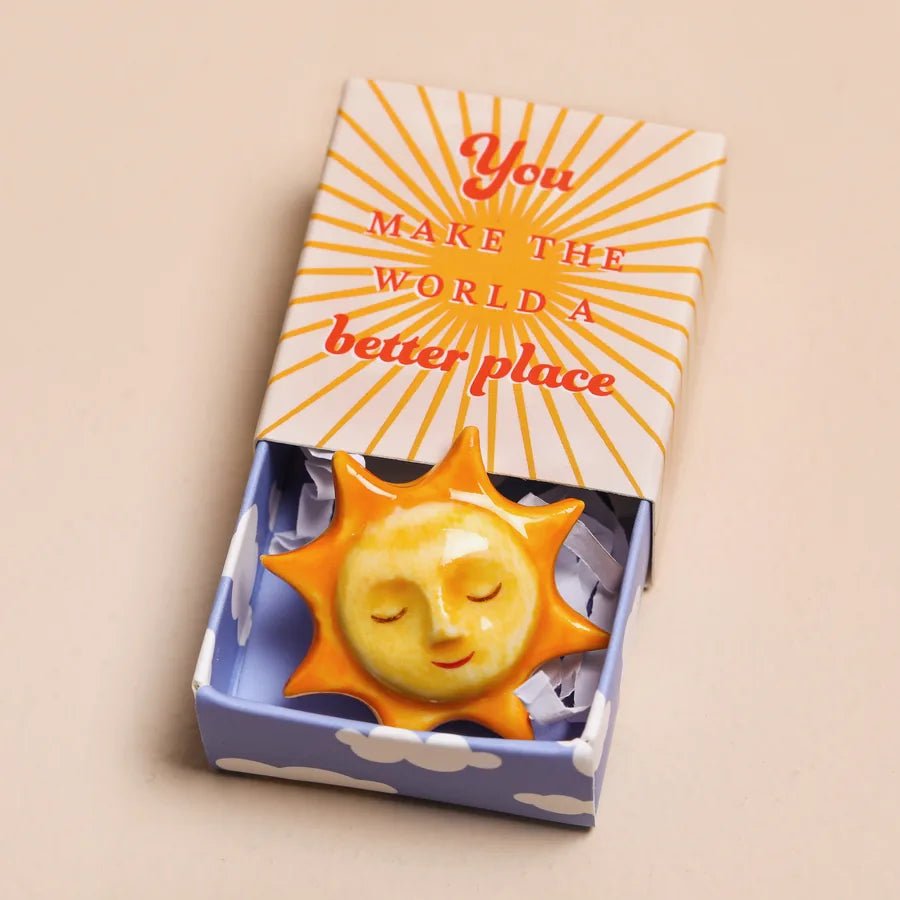 Tiny Matchbox Ceramic Sunshine Token - 76644 - Uneeka