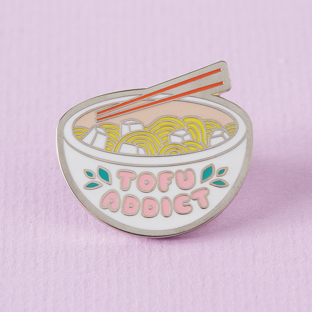 Tofu Addict Enamel Pin - EP584 - Uneeka