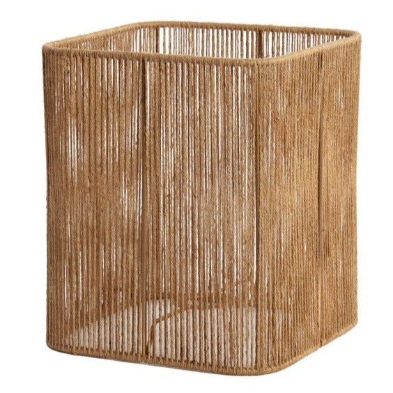 Tossa Square Jute Lampshade - 4625908 - Uneeka