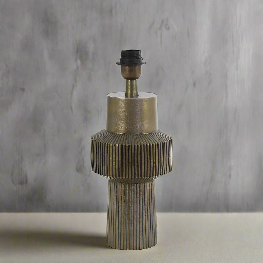 Tower Design Antique Bronze Lamp Base - 8300118 - Uneeka