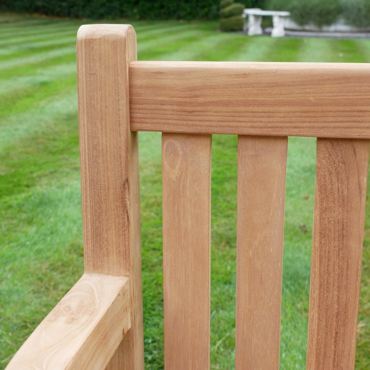 Traditional Teak Wood Outdoor Bench - 10174 - Uneeka