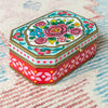 Traditional Floral Hand Painted Wooden Box - BX750 - Uneeka