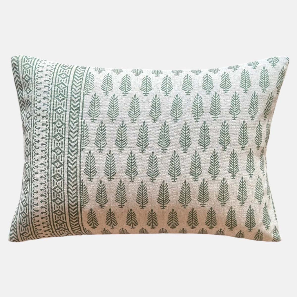 Tree Block Print Rectangular Cushion - CU0824/51 - Uneeka