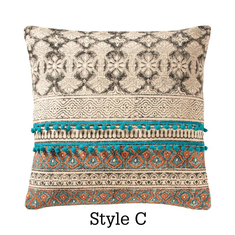 Tribal Multi Colour Embroidered Cushion - CC711DC - Uneeka