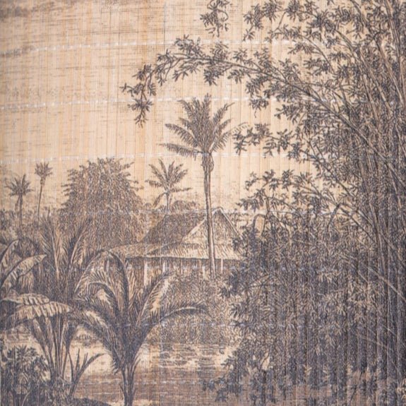 Tropical Jungle Bamboo Lampshade - PSC14 - Uneeka