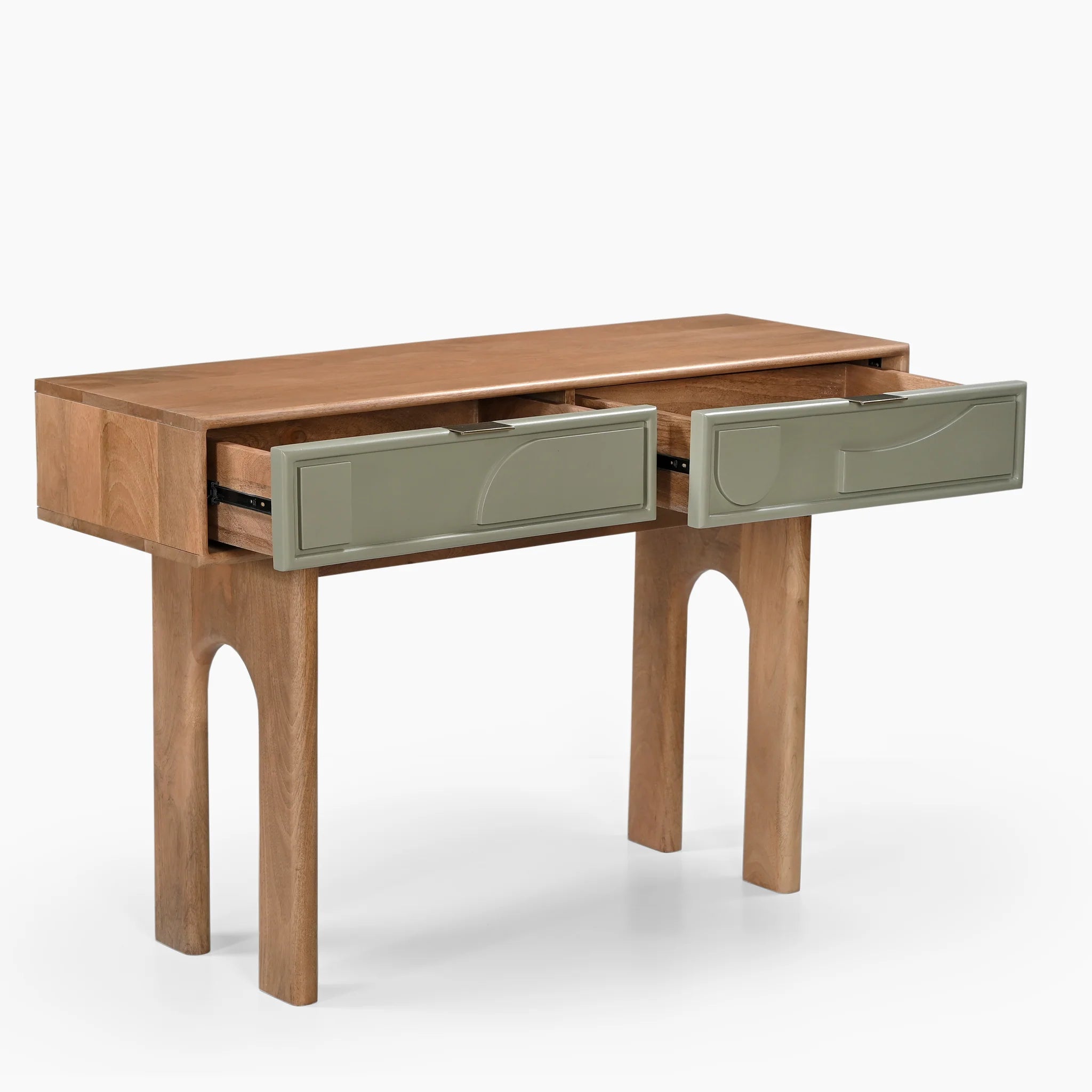 Two Drawer Abstract Console Table - TRCO00008A - Uneeka