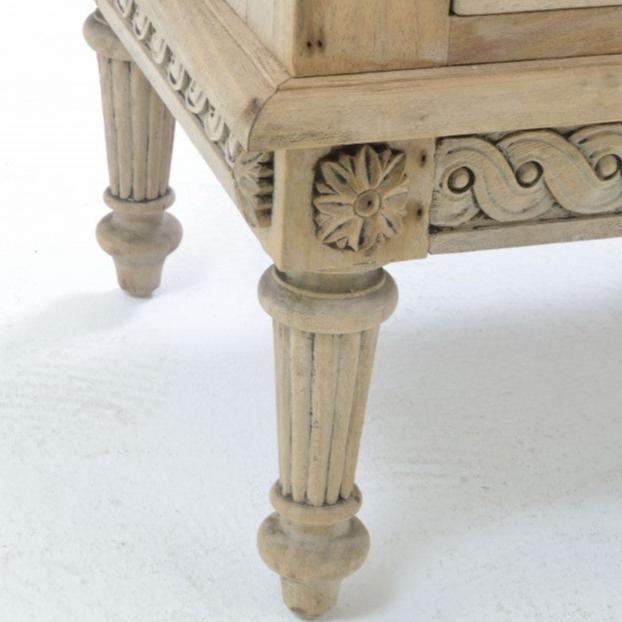 Two Drawer Vintage Bedside Table - VIN160 - Uneeka