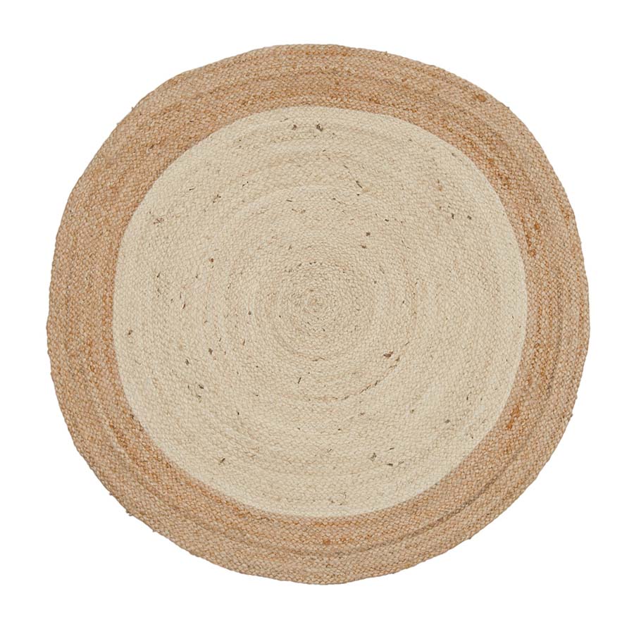 Two Tone Natural Jute Rug - R890 - Uneeka