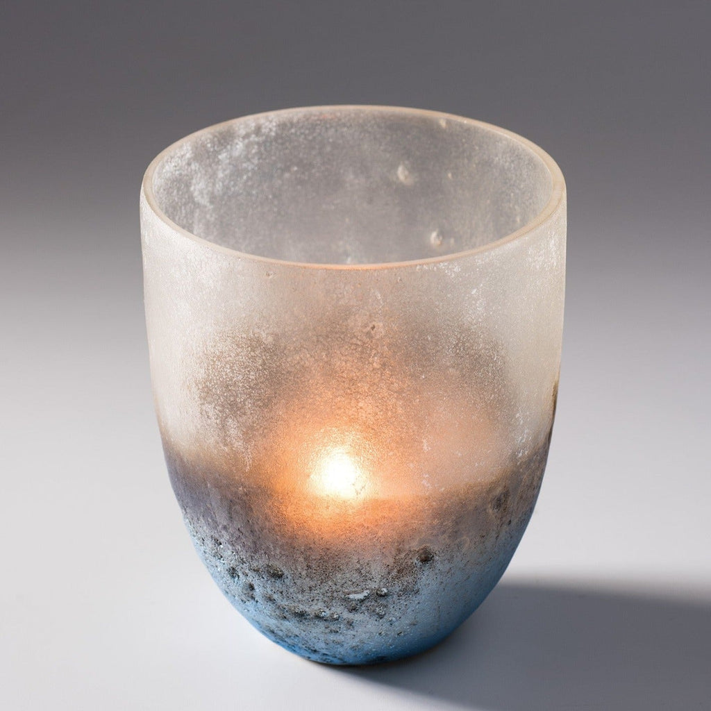 Two Tone Spherical Frosted Glass Tealight Holder - TL155 - Uneeka