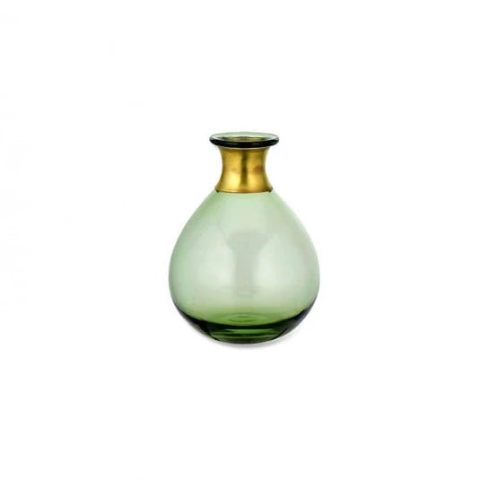 Miza Mini Green Glass Vase sold individually nkuku medium