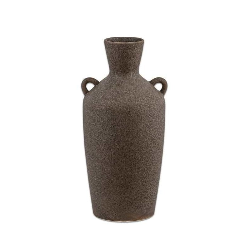 Varkala Black Ceramic Decorative Vase - VV0103 - Uneeka