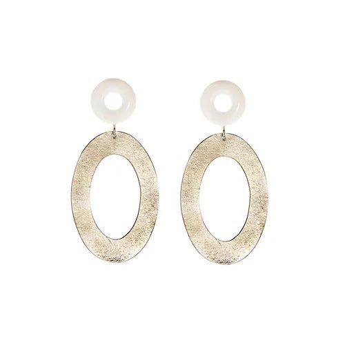 Vilma Oval Double Studs - MYA727021 - Uneeka