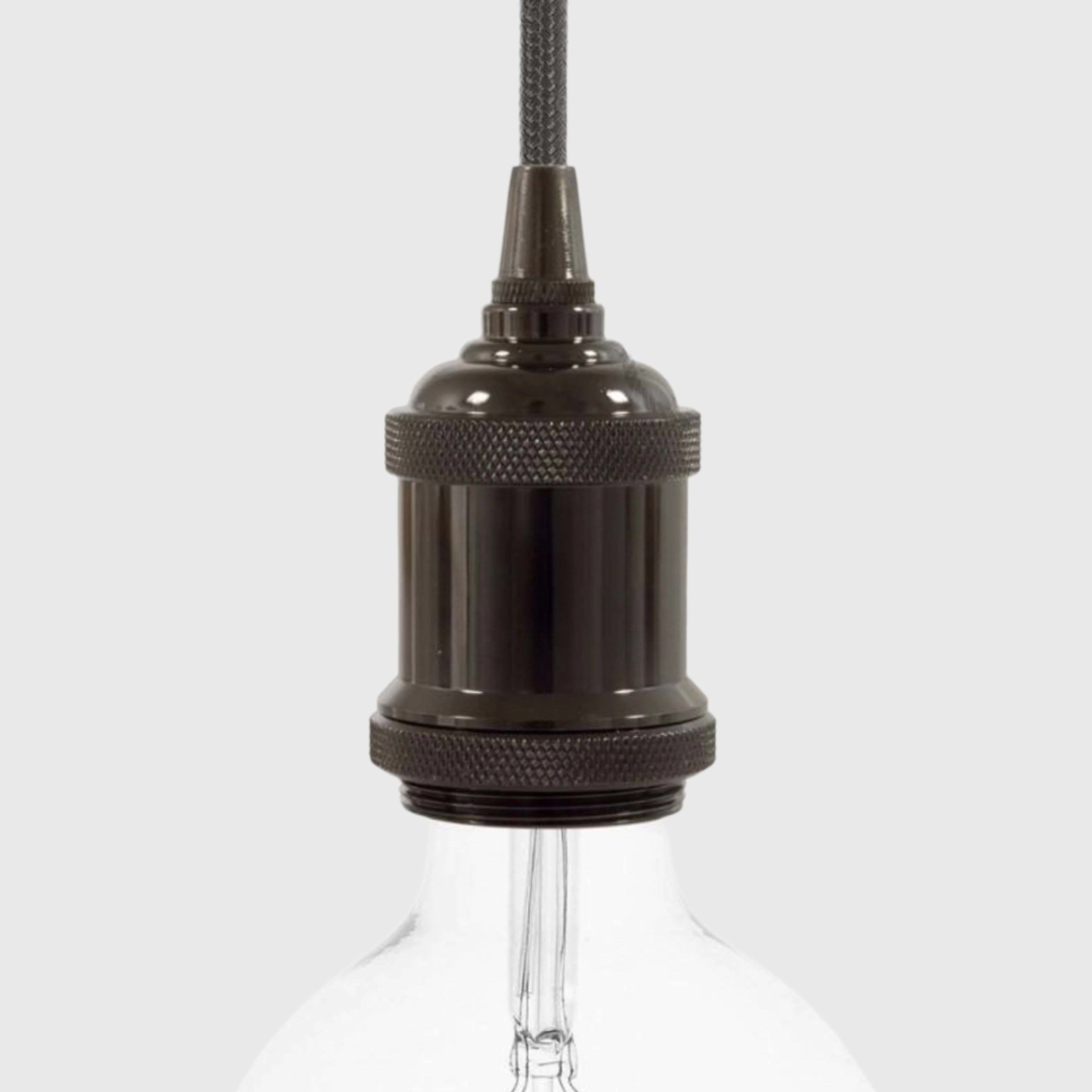 Vintage Aluminium E27 Lamp Holder Kit - KBL27ALBR - Uneeka