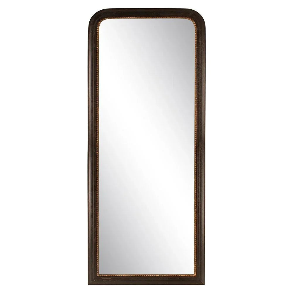Vintage Black & Gold Rim Full Length Mirror - S5401 - Uneeka