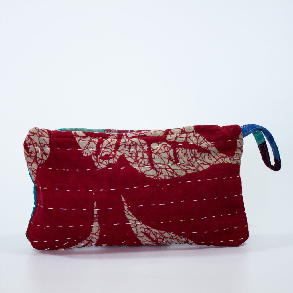 Vintage Kantha All Purpose Pouch Bag - PC406 - Uneeka