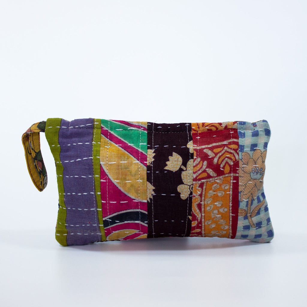 Vintage Kantha All Purpose Pouch Bag - PC406 - Uneeka