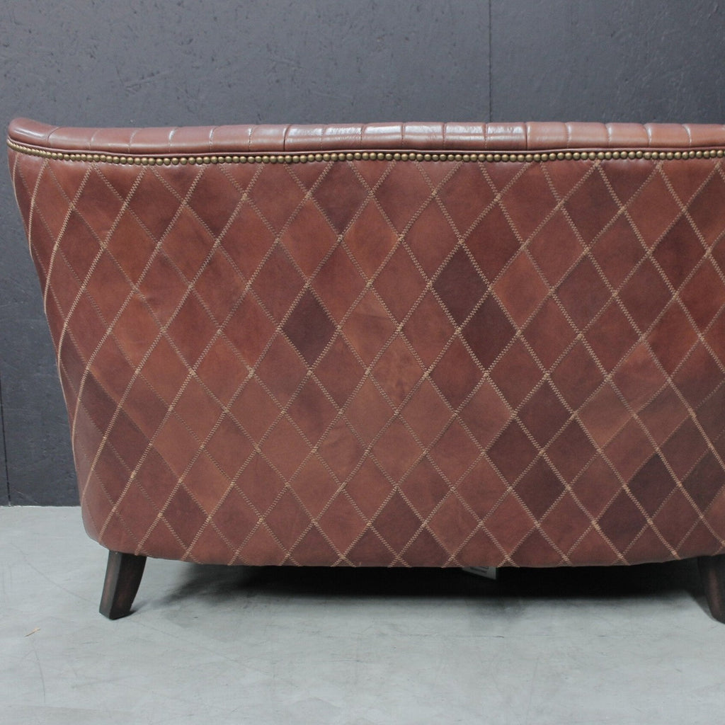 Vintage Leather 2 Seater Austin Sofa - TK018 - 2D - Uneeka