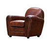 Vintage Leather Art Deco Armchair - TK917 - 1D - Uneeka