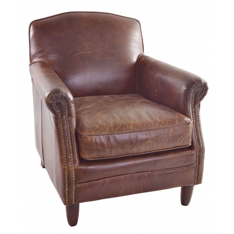 Vintage Leather Chair - TK937 - 1D - Uneeka