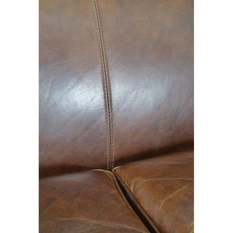 Vintage Leather Loveseat - TK937 - 2D - Uneeka