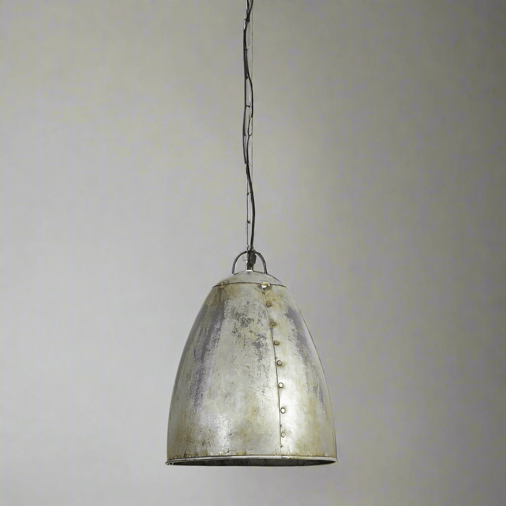 Vintage Recycled Metal Pendant With Chain* - 3062523 - Uneeka