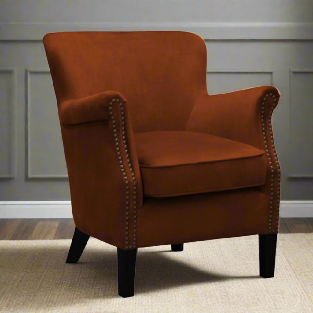 Viola Velvet Armchair - VLA52 - Uneeka