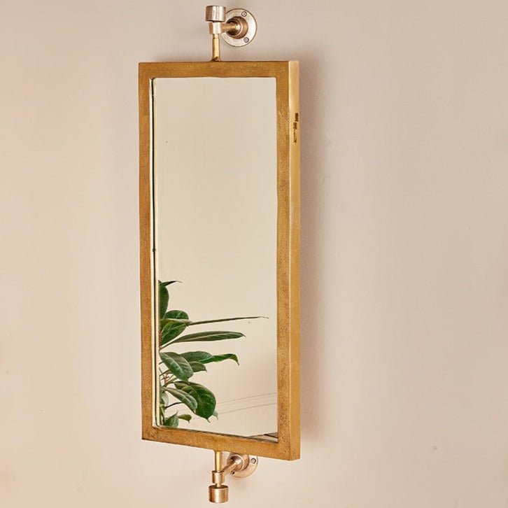 Visala Swivel Gold Wall Mirror - VM0401 - Uneeka