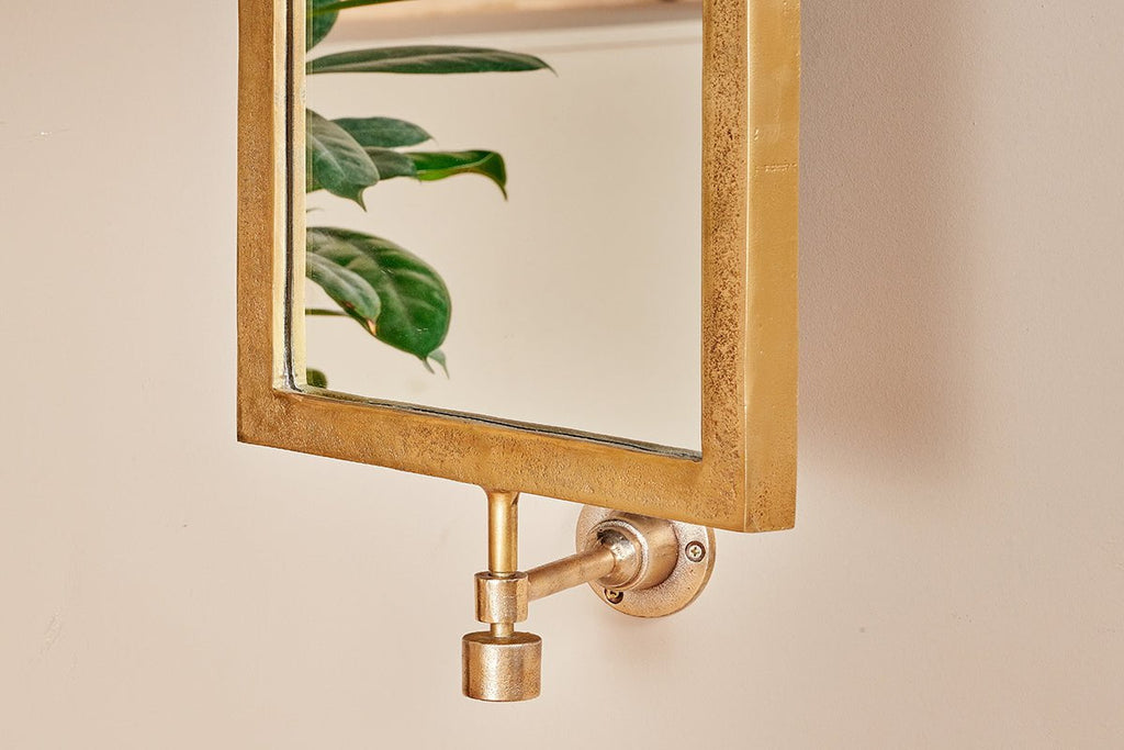 Visala Swivel Gold Wall Mirror - VM0401 - Uneeka