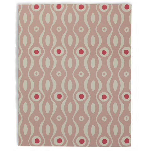 Wavy Style Red Dot Plain Paper Slim Exercise Book - EXB PER cornflower - Uneeka