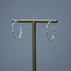 Wavy Style Stud Hoops - HOOP017 - Uneeka