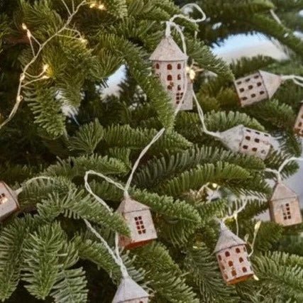 White Winter Village Christmas Fairy Lights* - BO - WV08W - Uneeka