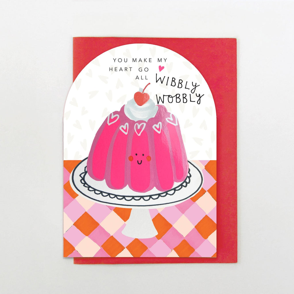 Wibbly Wobbly Jelly Greetings Card - BA15 - Uneeka