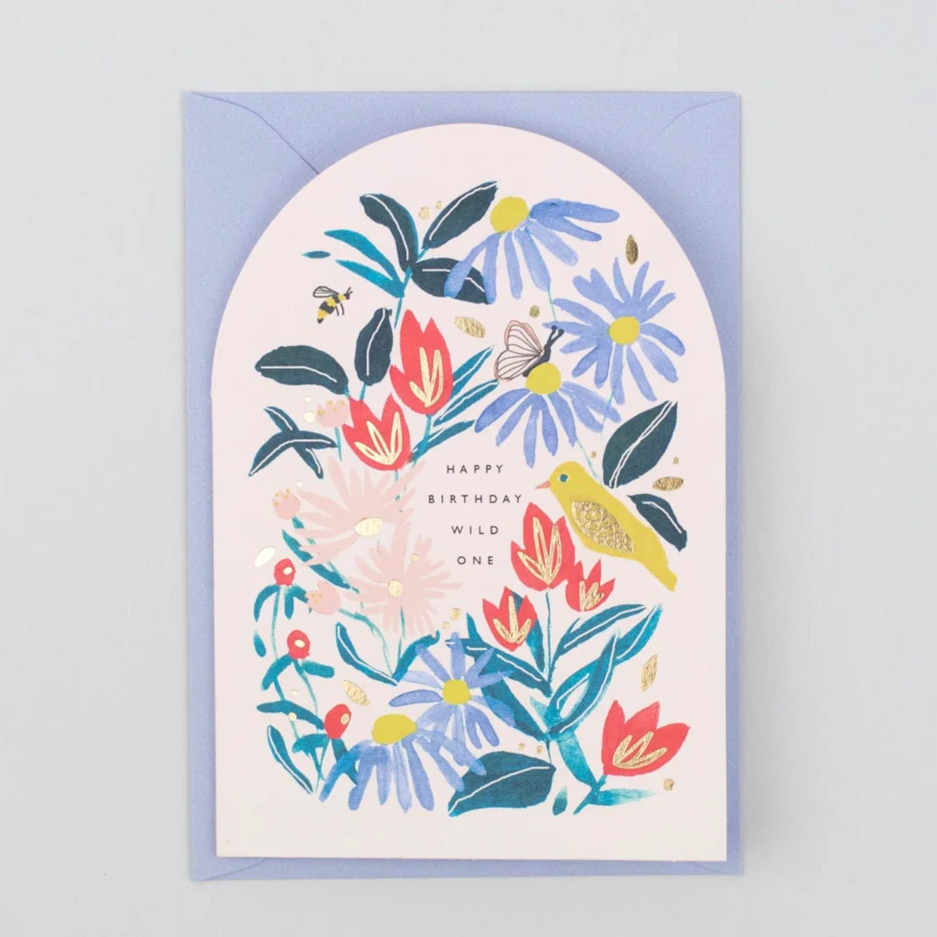 Wild One' Gold Foil Birthday Card - WC02 - Uneeka