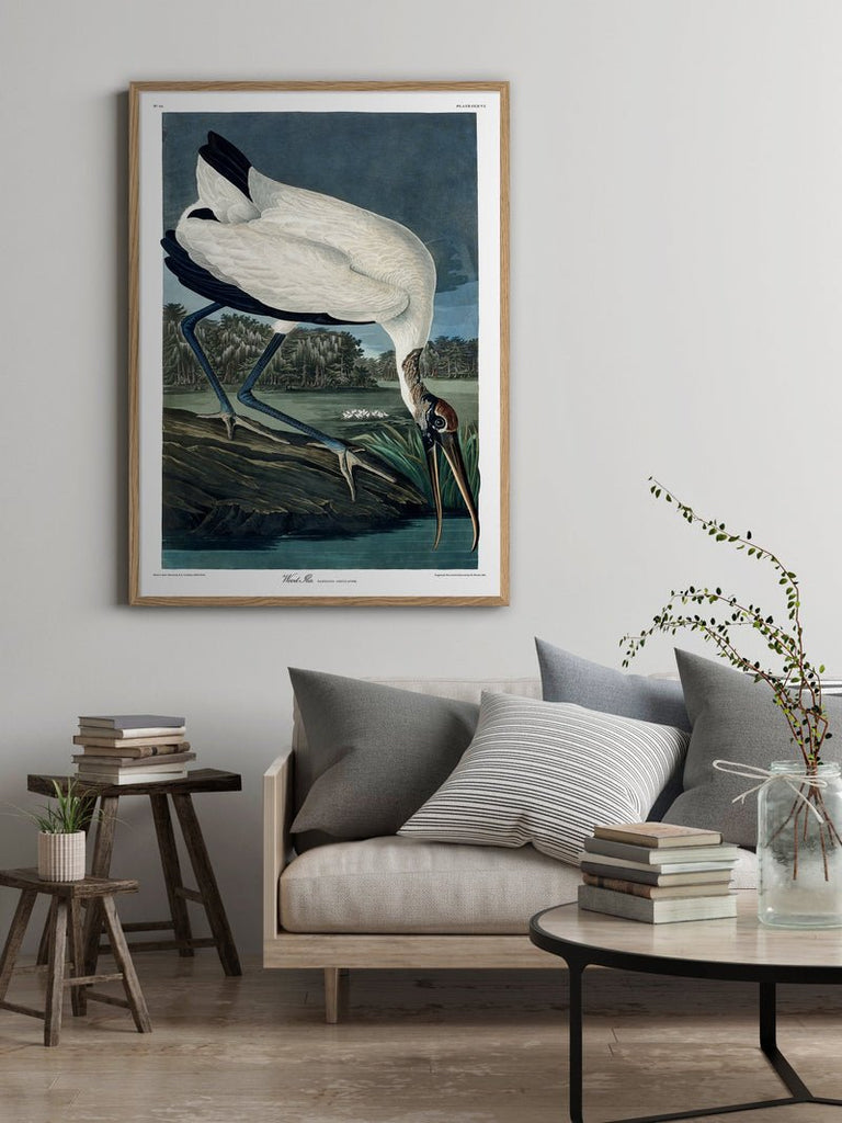 Wood Ibis Framed Art Print - 50x70 6516 - Uneeka