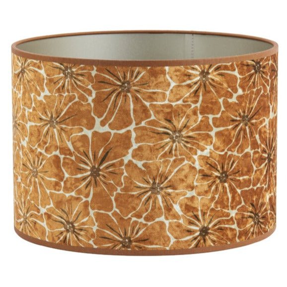 Woodstock Orange Floral Cylinder Lampshade - 2230835 - Uneeka