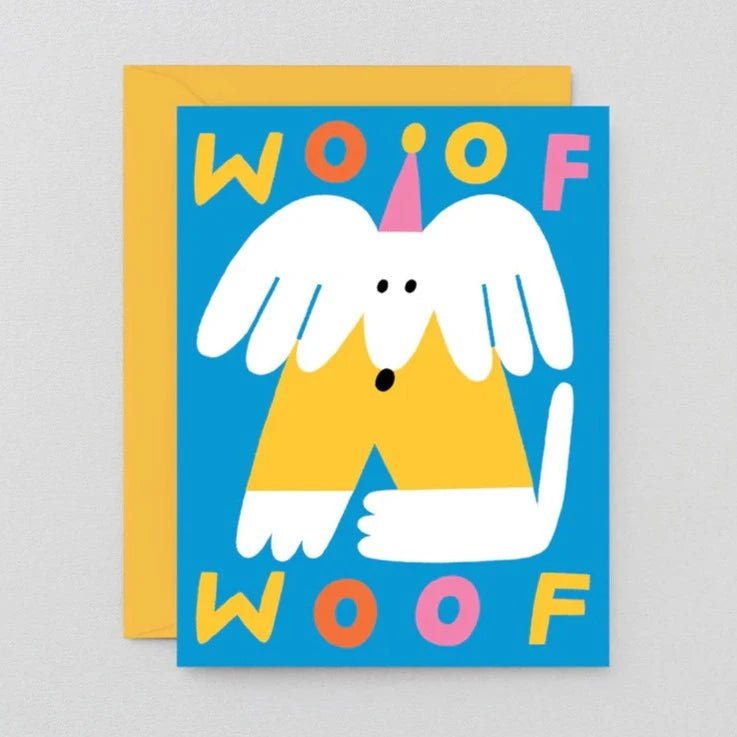 Woof Dog Kids Birthday Greetings Card - KC009 - Uneeka