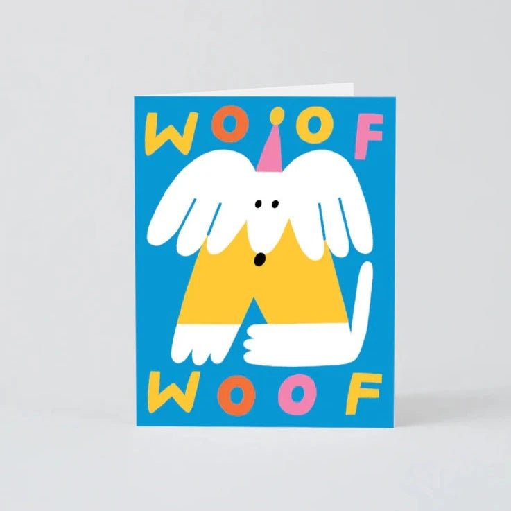 Woof Dog Kids Birthday Greetings Card - KC009 - Uneeka