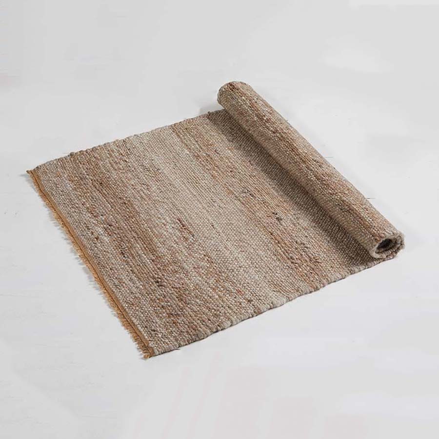 Wool & Jute Taupe Rug - HSRUGXLT - Uneeka