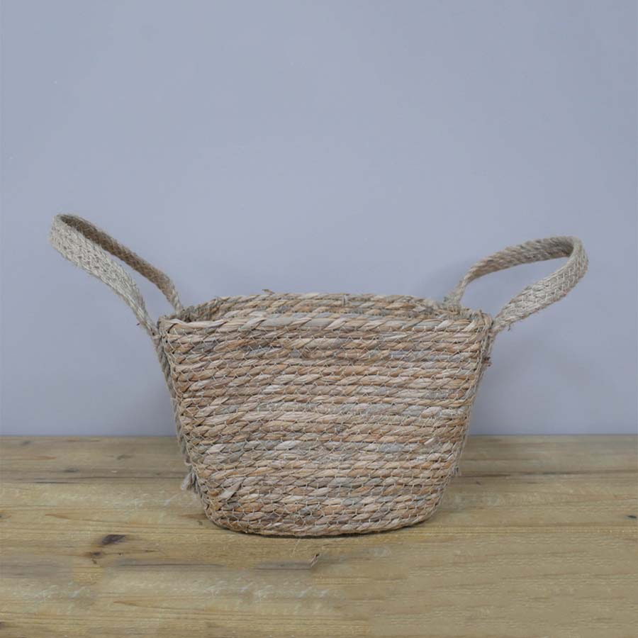 Woven Square Basket with Handles - 9134 - SMALL - Uneeka