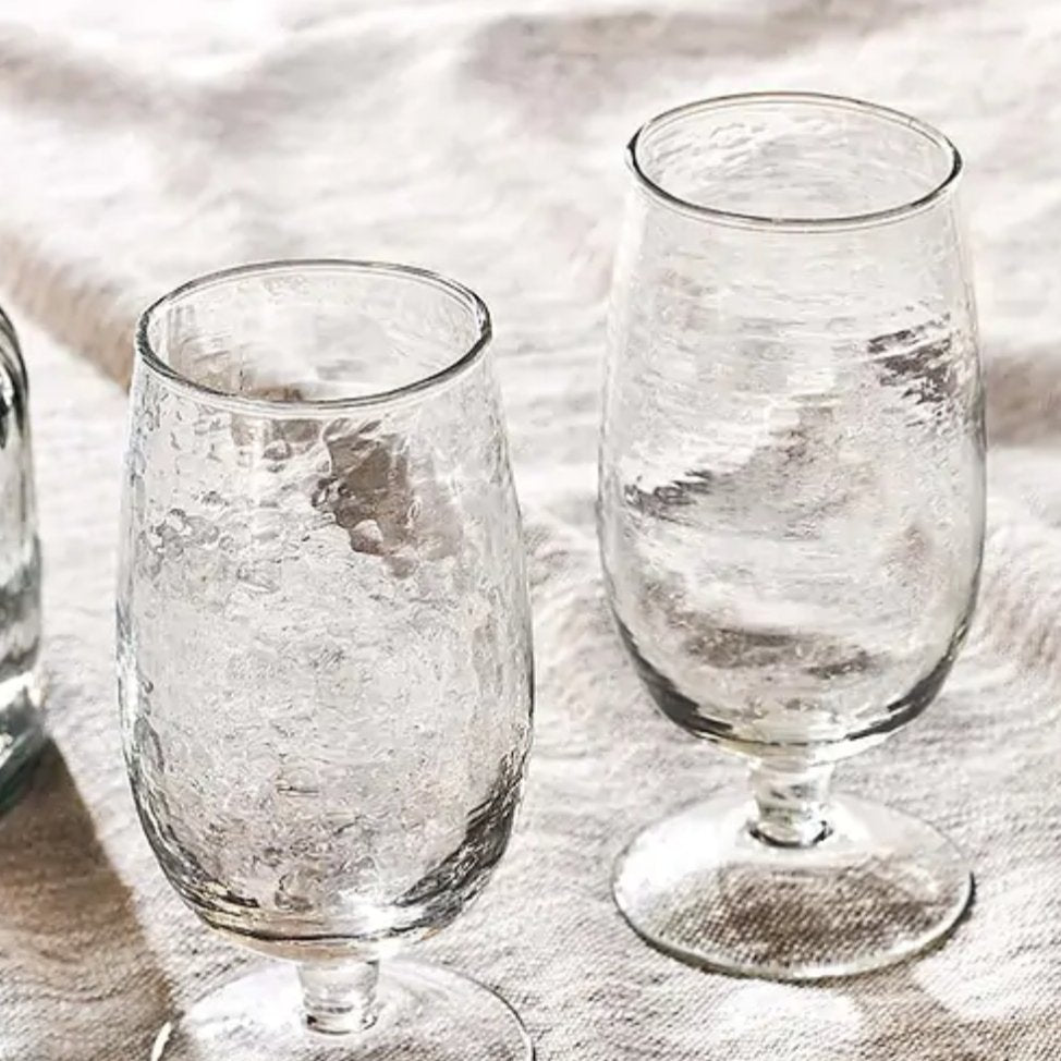 Yala Clear Hammered Glass - YG0101 - Uneeka