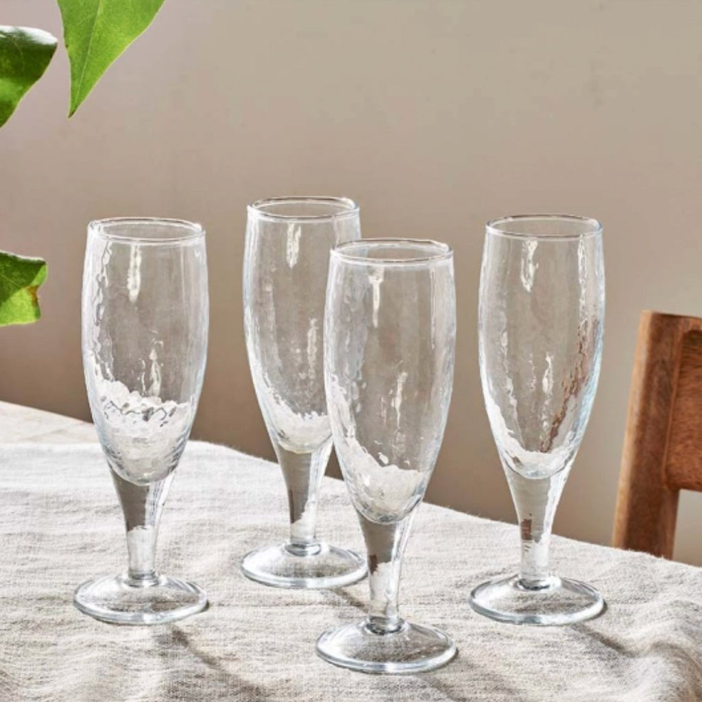 Yala Hammered Champagne Clear Glass - YC0101 - Uneeka