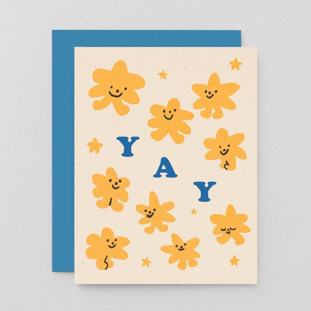 Yay Stars Kids Greetings Card - KC025 - Uneeka