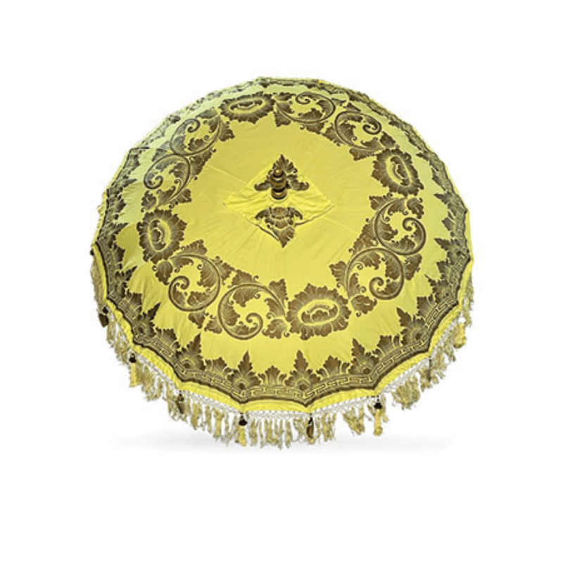 Yellow Bali Sun Parasol With Pole Joint - MB179 - Uneeka